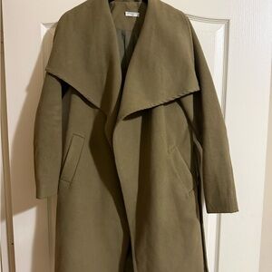 Elegant Olive Women's Trench Coat